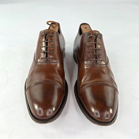 TO BOOT NEW YORK Adam Derrick Aidian Oxfords US 9 Brown Cap Toe Dress Shoes - Picture 4 of 12